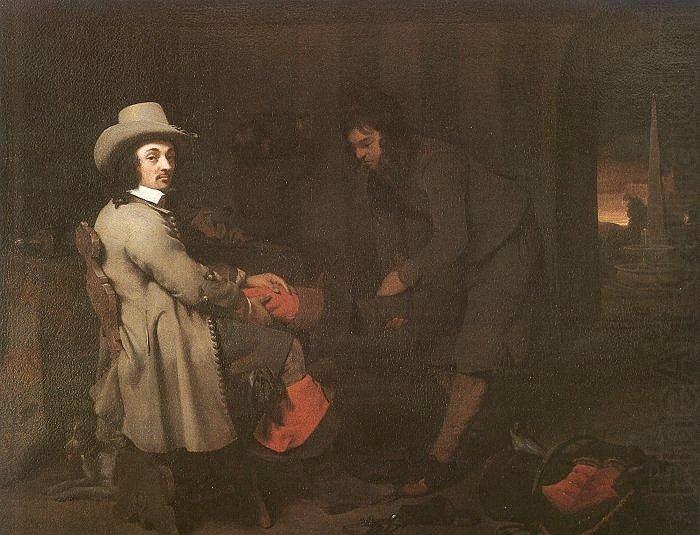 Michael Sweerts Seated Man with a Youth and a Servant in an Interior china oil painting image